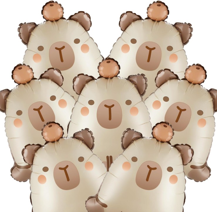 24inch Capybara Birthday Party Decorations Balloons