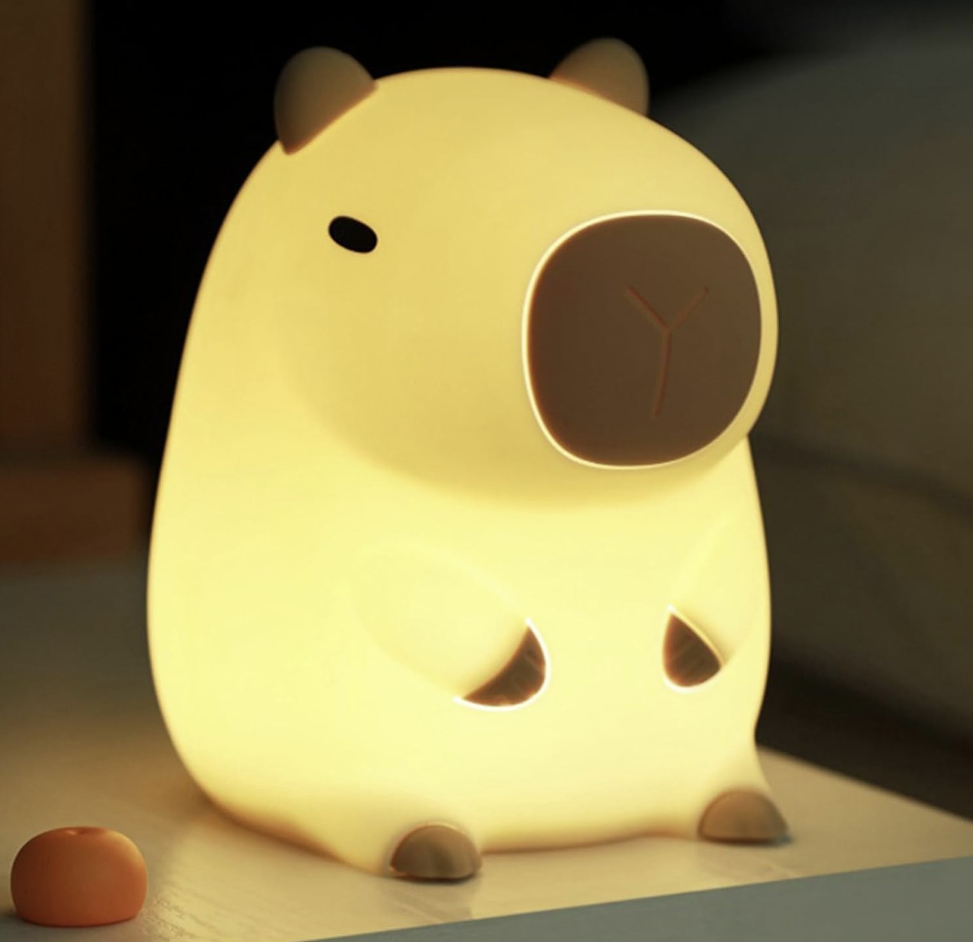 Capybara Night Light - Dimmable LED Squishy Animal Night Light