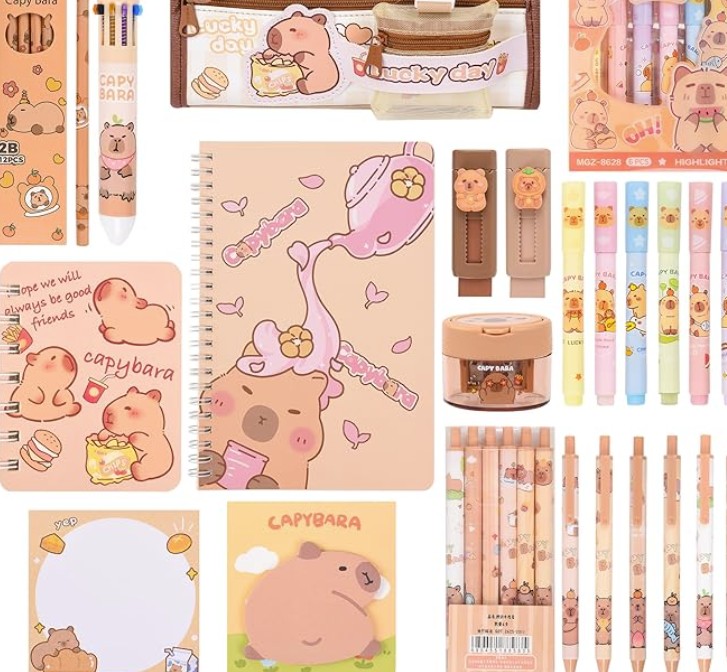 Capybara Stationery Set